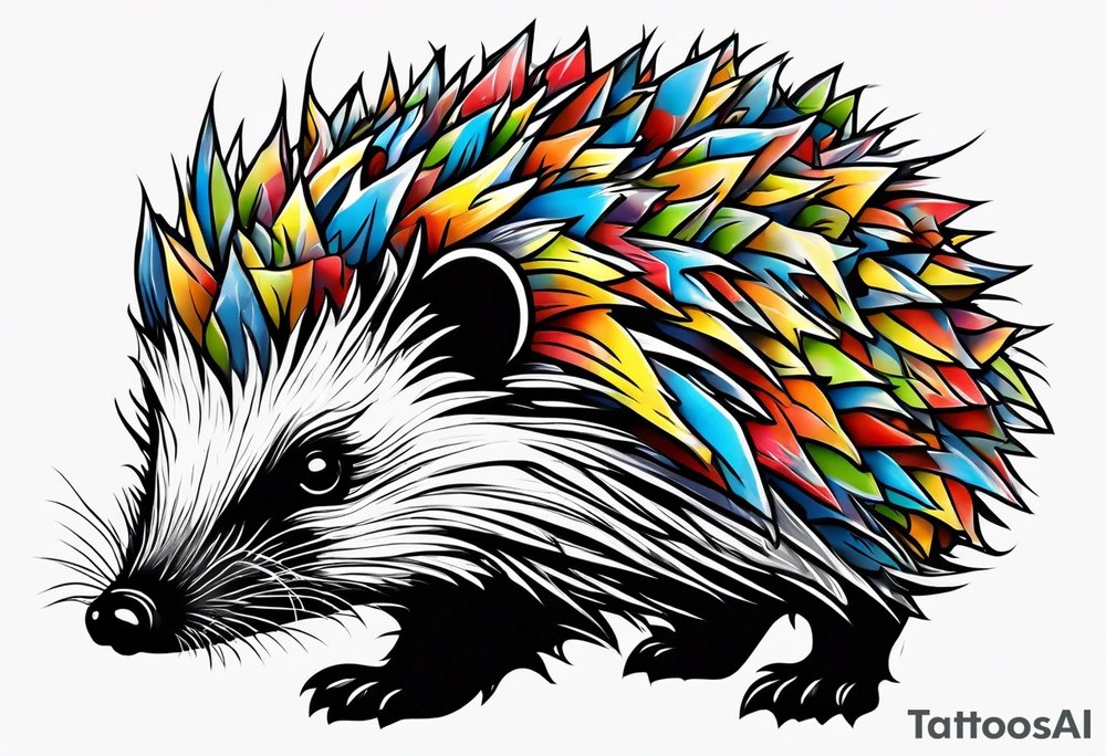 Autism Awareness Hedgehog tattoo idea