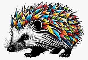 Autism Awareness Hedgehog tattoo idea