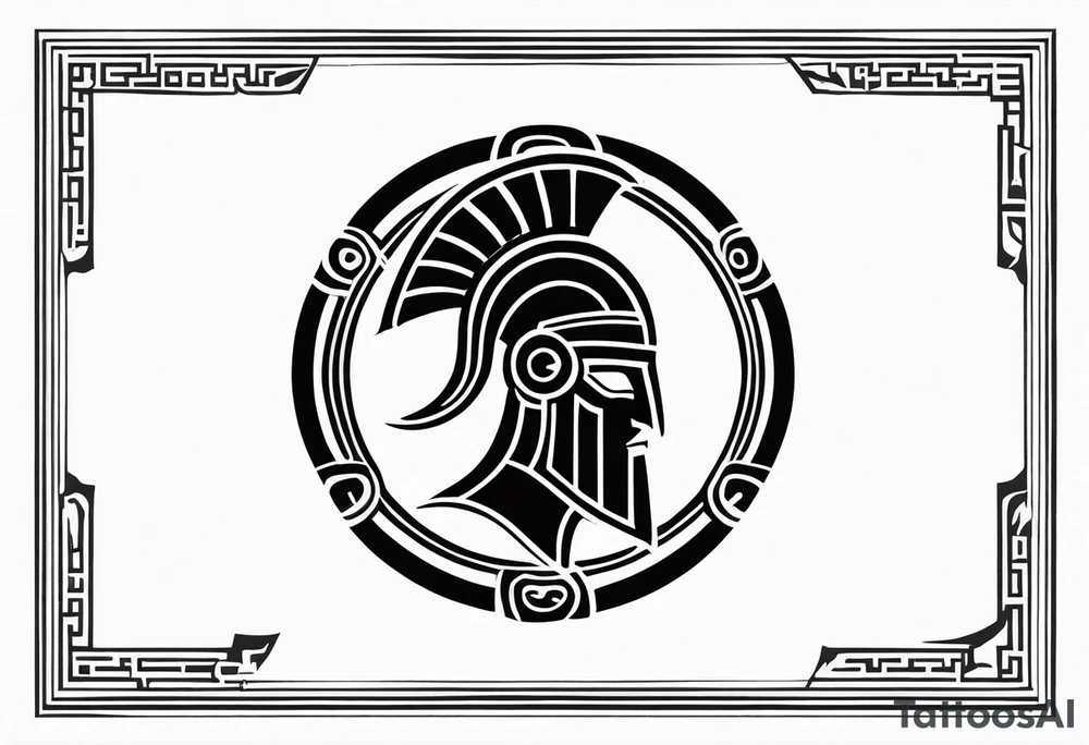 Ancient greek hoplite symbol tattoo tattoo idea