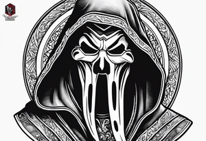 ghostface killer from scream tattoo idea