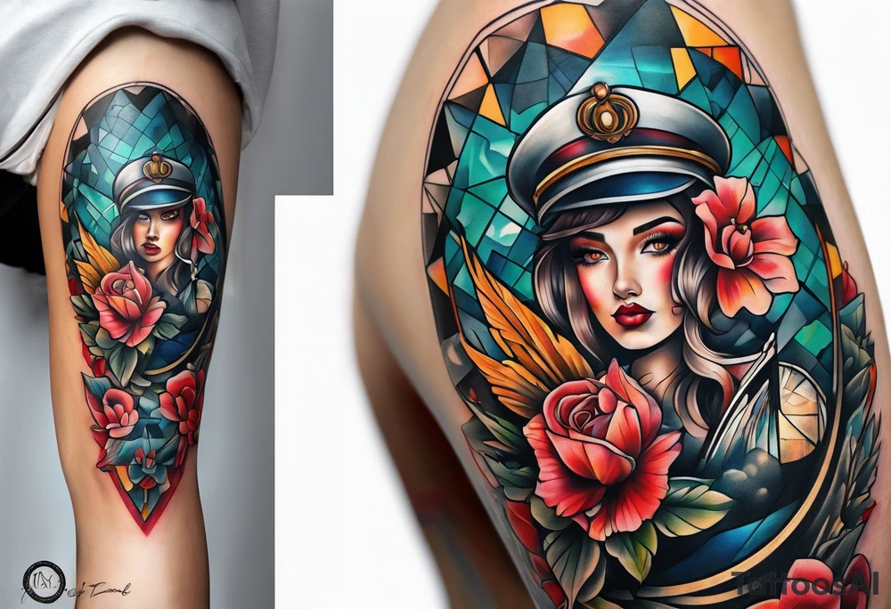 Knee tattoo tattoo idea