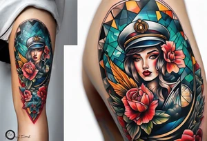 Knee tattoo tattoo idea