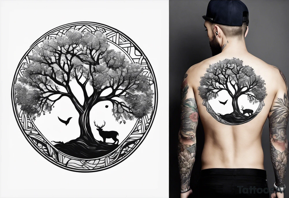 Small tree tattoo idea