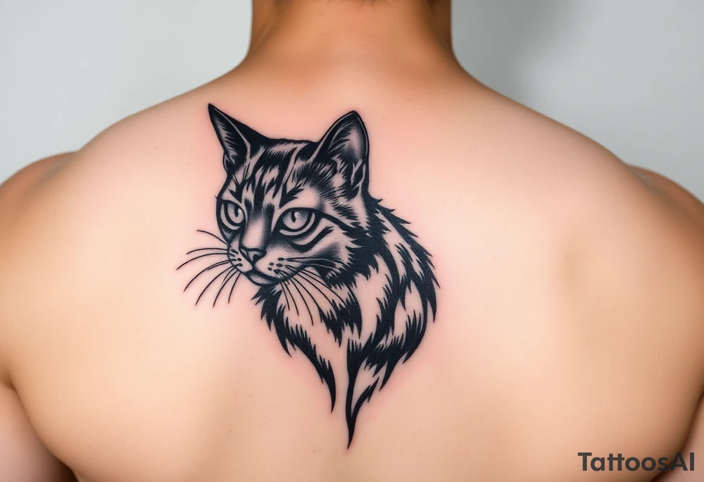 Black Cat tattoo idea