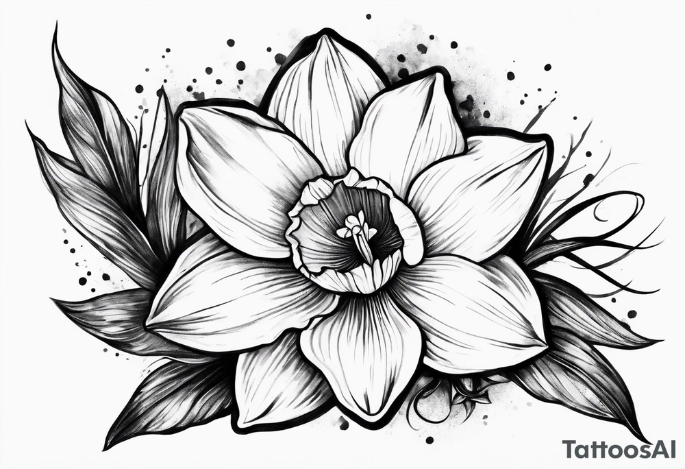 A stemless narcissus tattoo idea