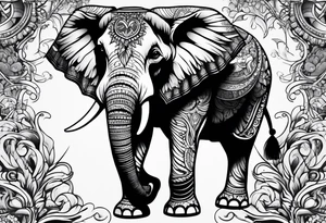 Elephant tattoo idea