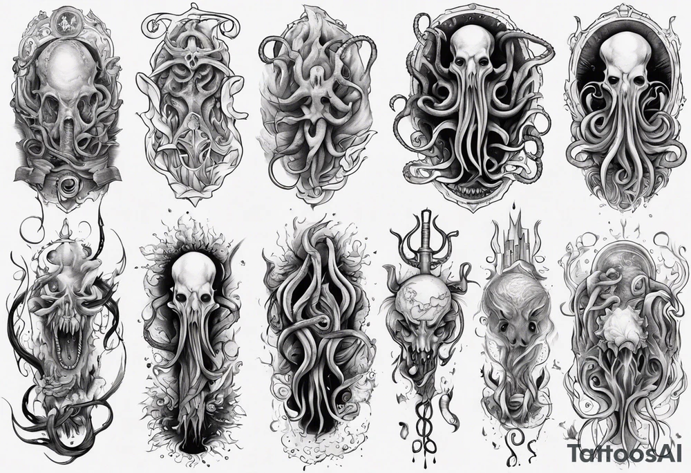 long tattoo for forearm on lovecraft them
add tentacle tattoo idea