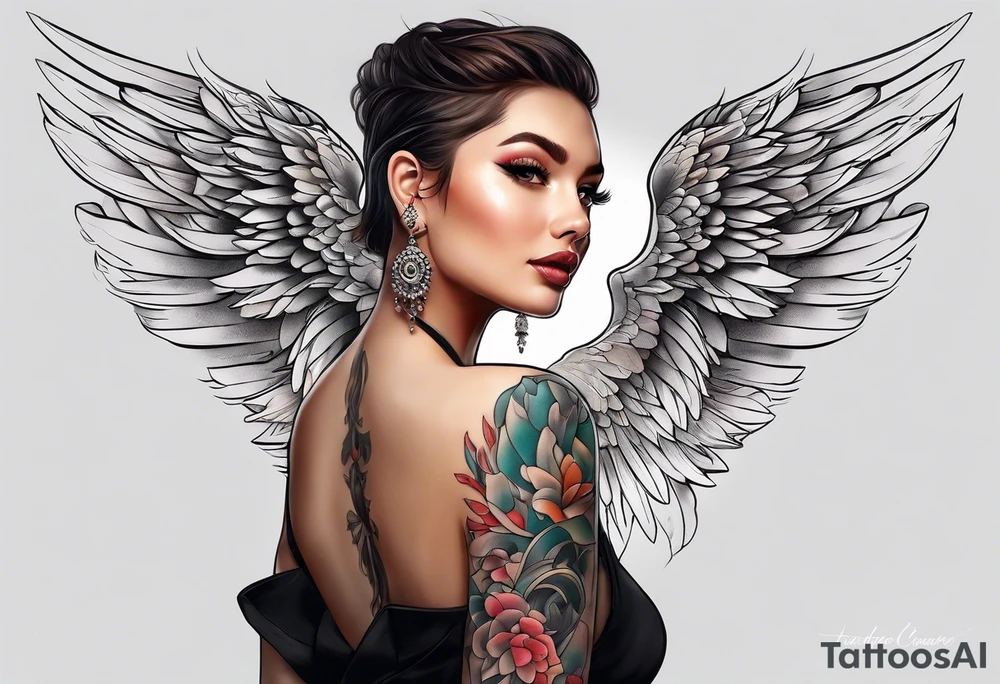 Goose wing tattoo idea