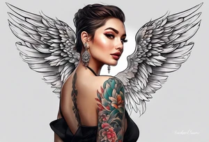 Goose wing tattoo idea
