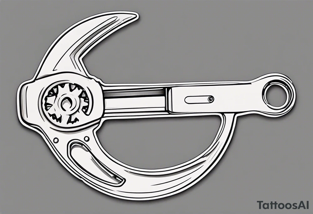 crescent adjustable wrench tattoo idea