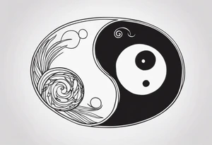 Yin and Yang tattoo idea