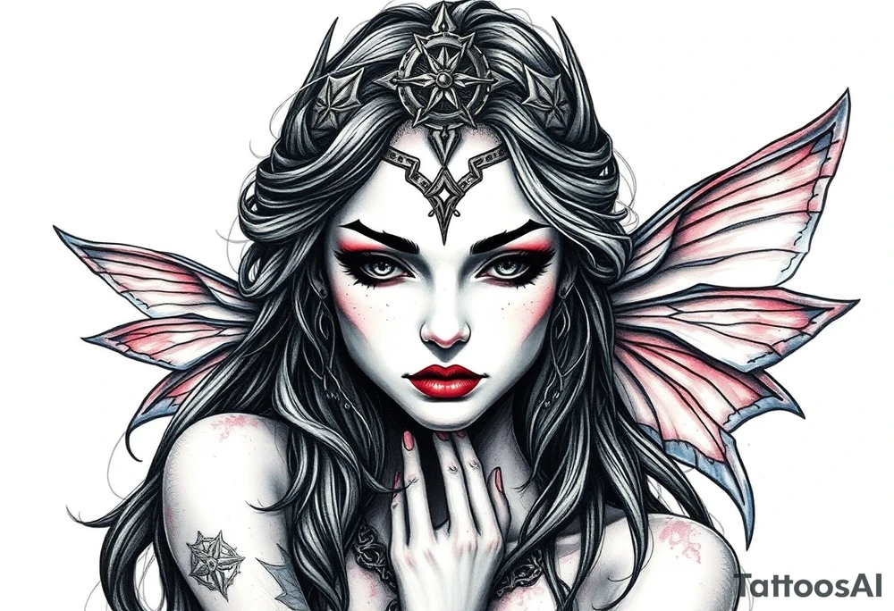 pagan symbolism, mystical fairies tattoo idea