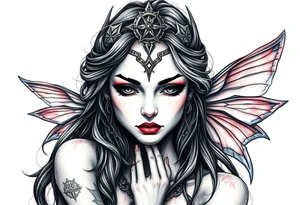 pagan symbolism, mystical fairies tattoo idea