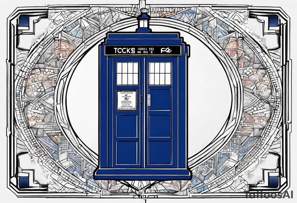 Tardis. Nothing around it. NOTHING AROUND IT OH MY GOD! tattoo idea
