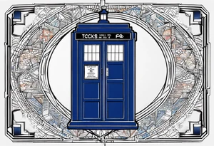 Tardis. Nothing around it. NOTHING AROUND IT OH MY GOD! tattoo idea