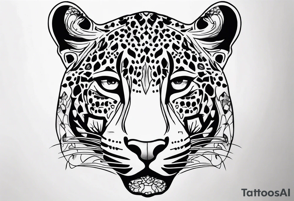 leopard print tattoo idea