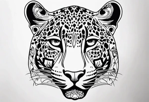 leopard print tattoo idea