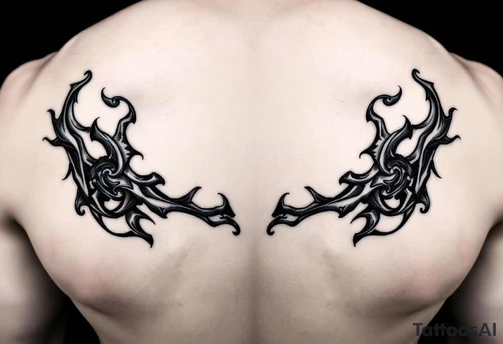 matching scars tattoo idea