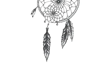dreamcatcher with feathers for the memory of my grandma tattoo idea