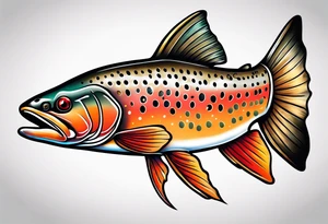 cutthroat trout tattoo idea