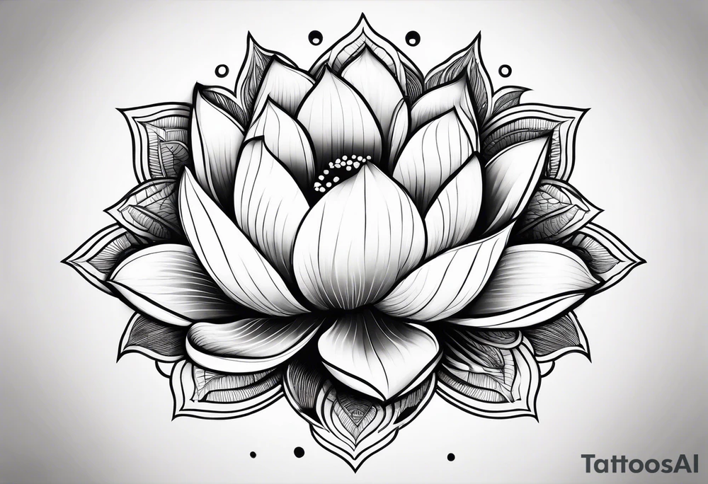 lotus flower tattoo idea