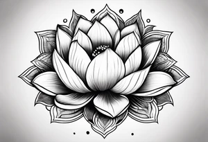 lotus flower tattoo idea