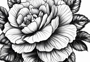 Begonia flower tattoo idea