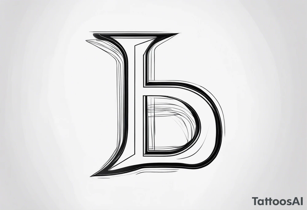 the letter F tattoo idea