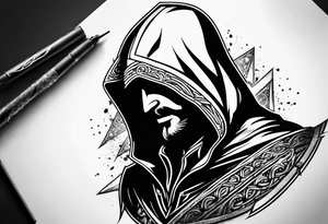 assassin creed logo shoulder tattoo tattoo idea