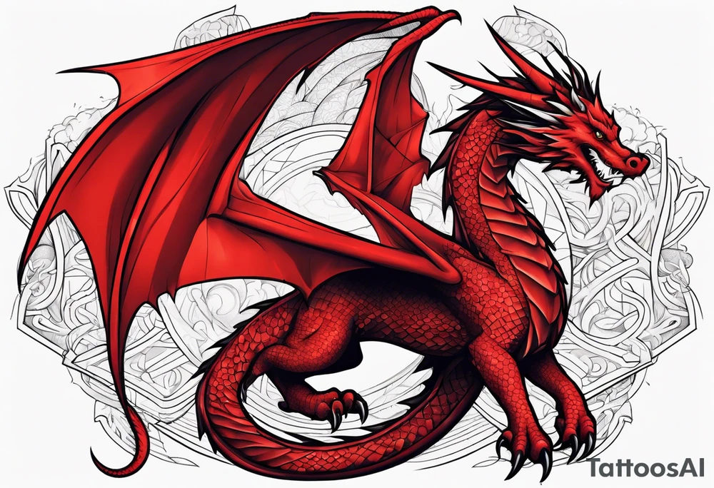 Red Dragon tattoo idea