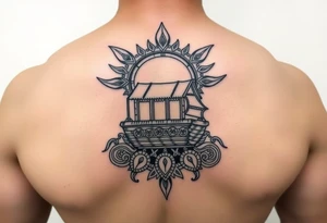 Maori noah’s ark tattoo chest piece tattoo idea
