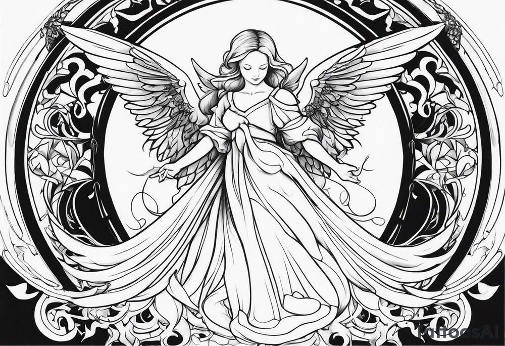 angel tattoo idea