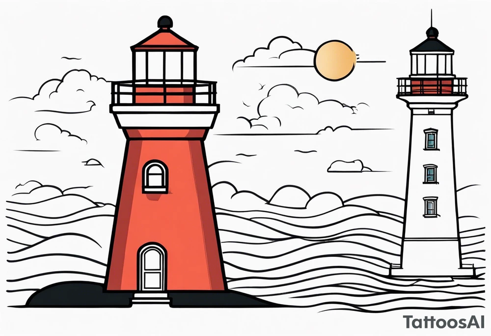 lighthouse tattoo idea