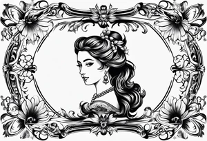 baroque vector across my back tattoo idea