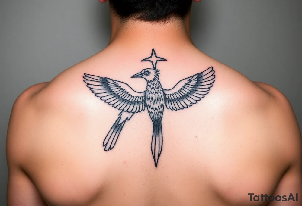 Sagittarius sign for both individuals as a couple names being Harley and Guy bird combined meaning Harley bird tattoo idea