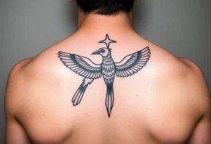 Sagittarius sign for both individuals as a couple names being Harley and Guy bird combined meaning Harley bird tattoo idea