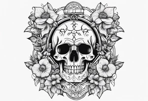 Memento mori sleeve tattoo design tattoo idea