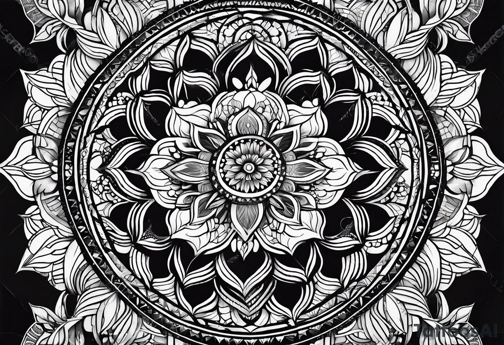 A mandala for the forearm tattoo idea