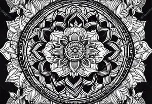 A mandala for the forearm tattoo idea