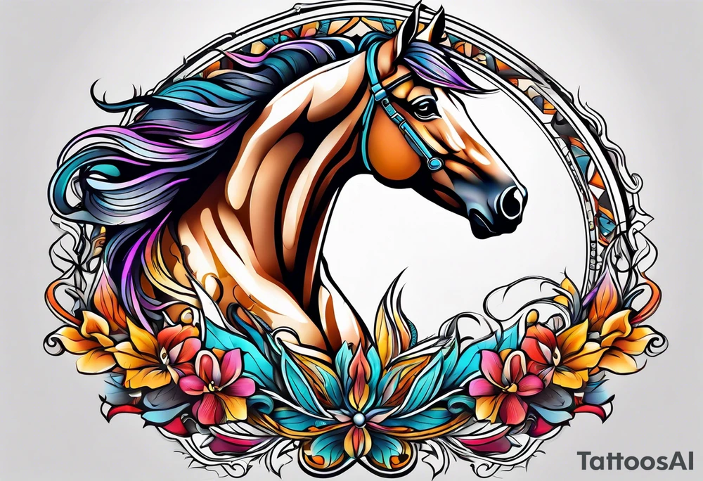 horse tattoo idea