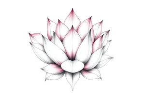 new school blooming lotus tattoo idea