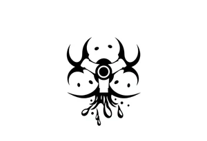Contagion sign imwith toxic spill behind tattoo idea