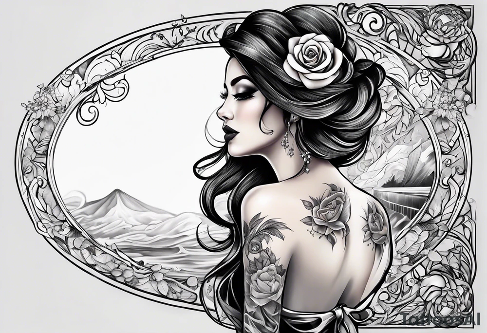 Birthdates and last name for newly married tattoo idea