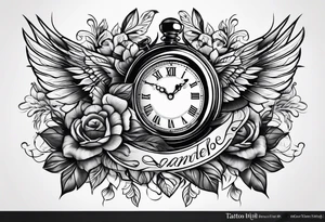 Taschenuhr tattoo idea