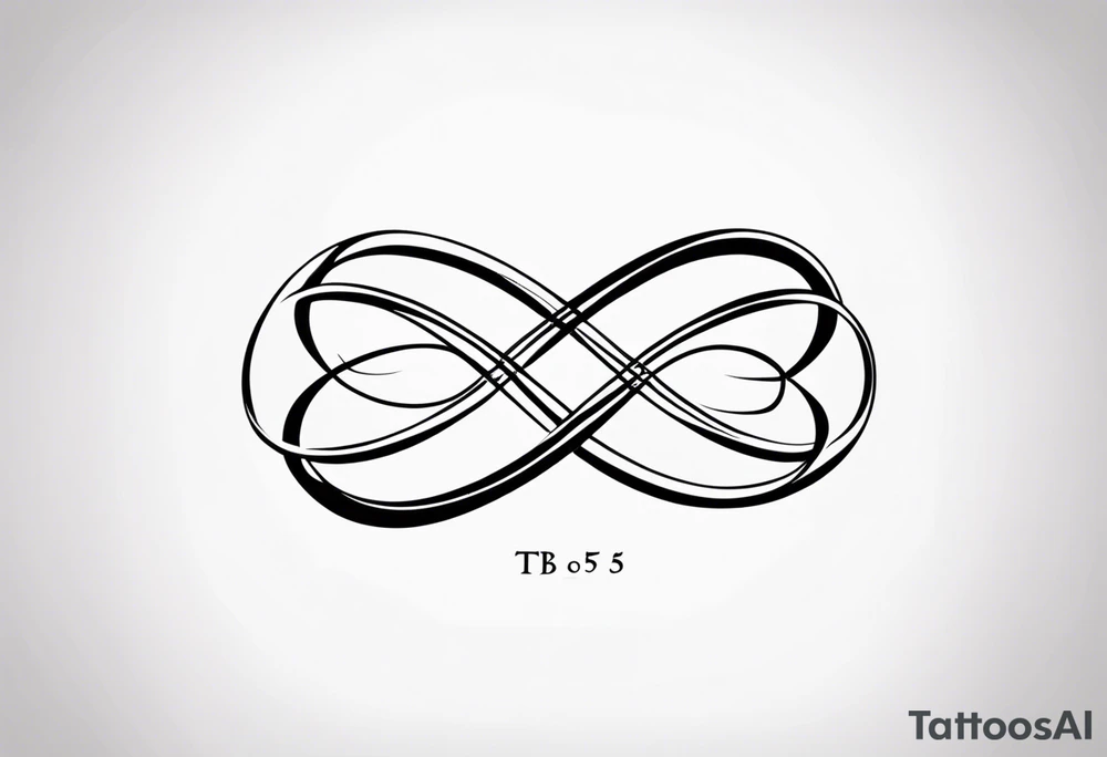Double infinity symbol, Scottish, the phrase tb5 inside the loop tattoo idea Double infinity symbol, Scottish, the phrase tb5 inside the loop tattoo idea