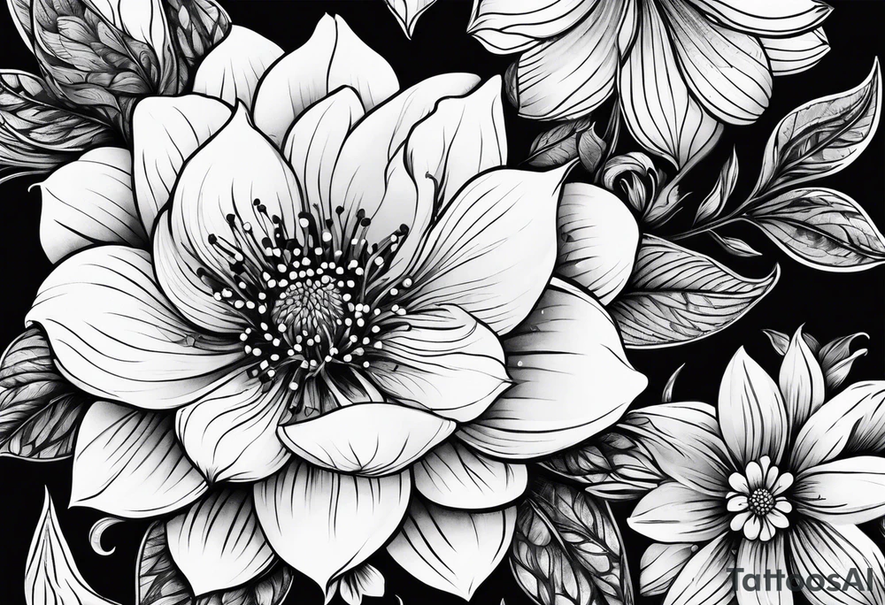 flower tattoo idea