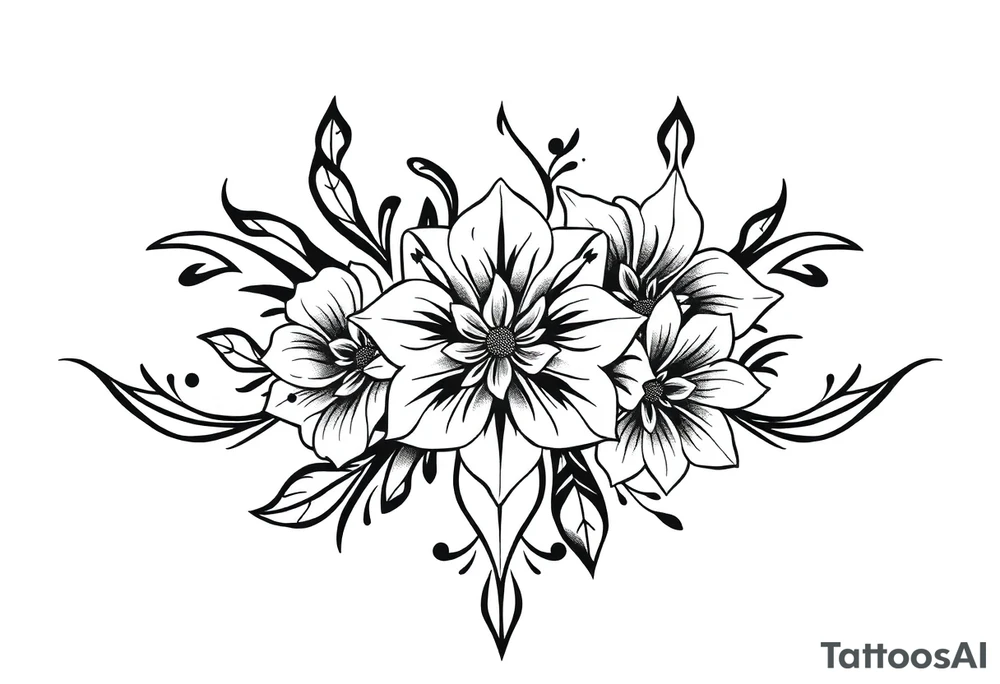 Flowers tattoo idea