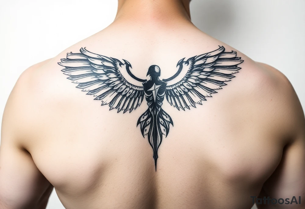 “A tattoo design that represents freedom, distrust in people, loyalty, and the inner conflict of the self.” tattoo idea