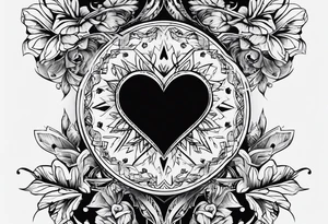 Integrity, strength, broken heart ,survivor symbolism tattoo idea