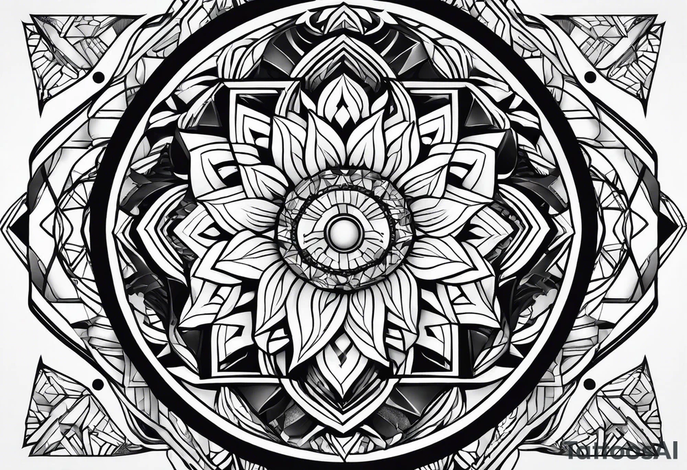 geometric tattoo idea